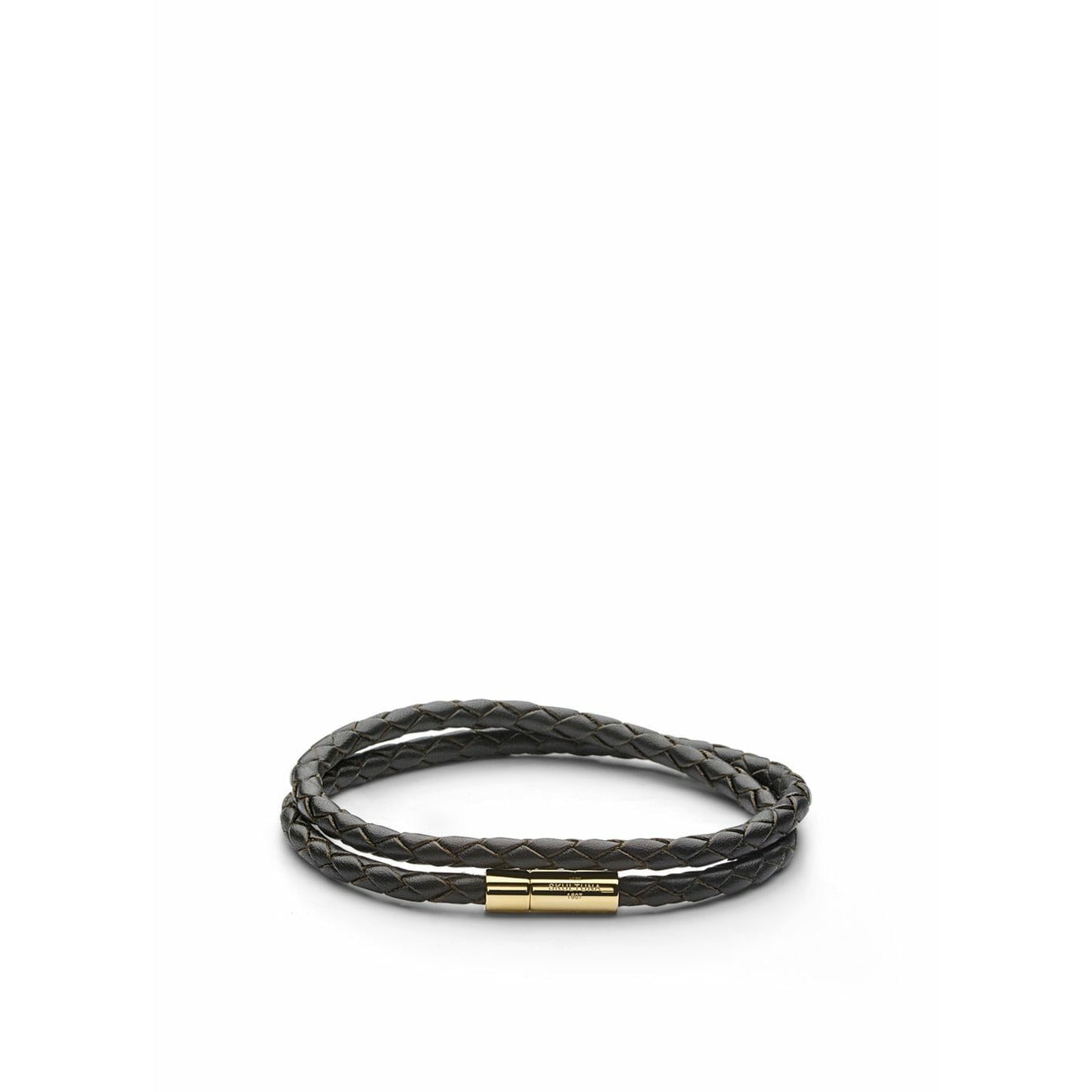 [product_category]-Skultuna Leather Strap 4mm Small ø14,5 Cm, Dark Brown Gold-Skultuna-7340037810092-G1611-DB-SKU-1