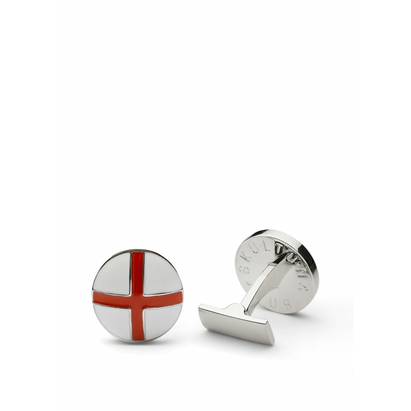 [product_category]-Skultuna St George's Cross Cufflink, ø1,6 Cm-Skultuna-7340037804657-991-W-R-SKU-1