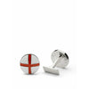 Skultuna St George's Cross Cufflink, Ø1,6 cm