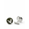 Skultuna The Hunter Cufflink Flying a Silver -Mosaz, Ø1,7 cm