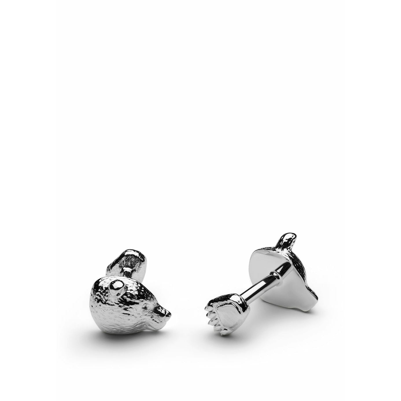 [product_category]-Skultuna The Nordic Wildlife Cufflink Bear, Polished Steel-Skultuna-7340037817947-1083-S-SKU-1