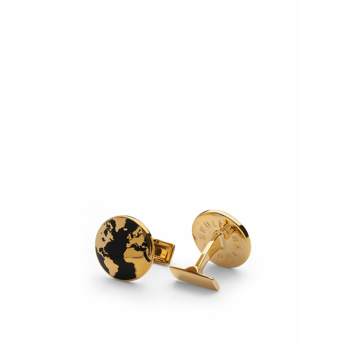 [product_category]-Skultuna The World Cufflink Gold Plated, ø1,9 Cm-Skultuna-7340037814199-997G-BL-SKU-1