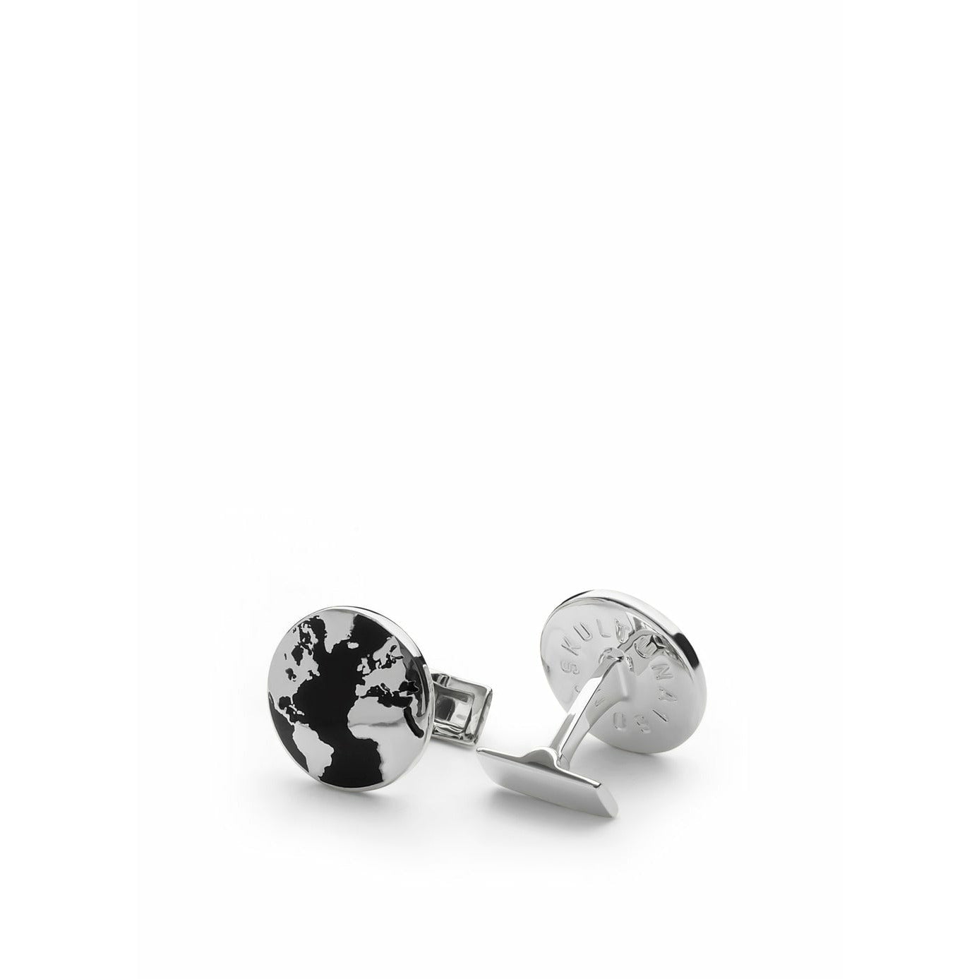 [product_category]-Skultuna The World Cufflink Silver Plated, ø1,9 Cm-Skultuna-7340037808525-997-BL-SKU-1