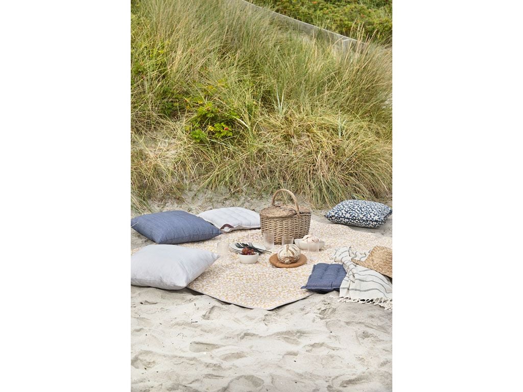 Södahl Bellis Seat Cushion, Indigo/Camel