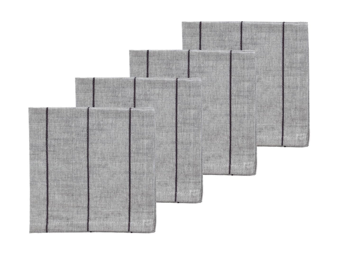[product_category]-Södahl Napkin Line 4 Pcs. Light Gray/Ash-Södahl-5722000268383-26838-SÖD-1