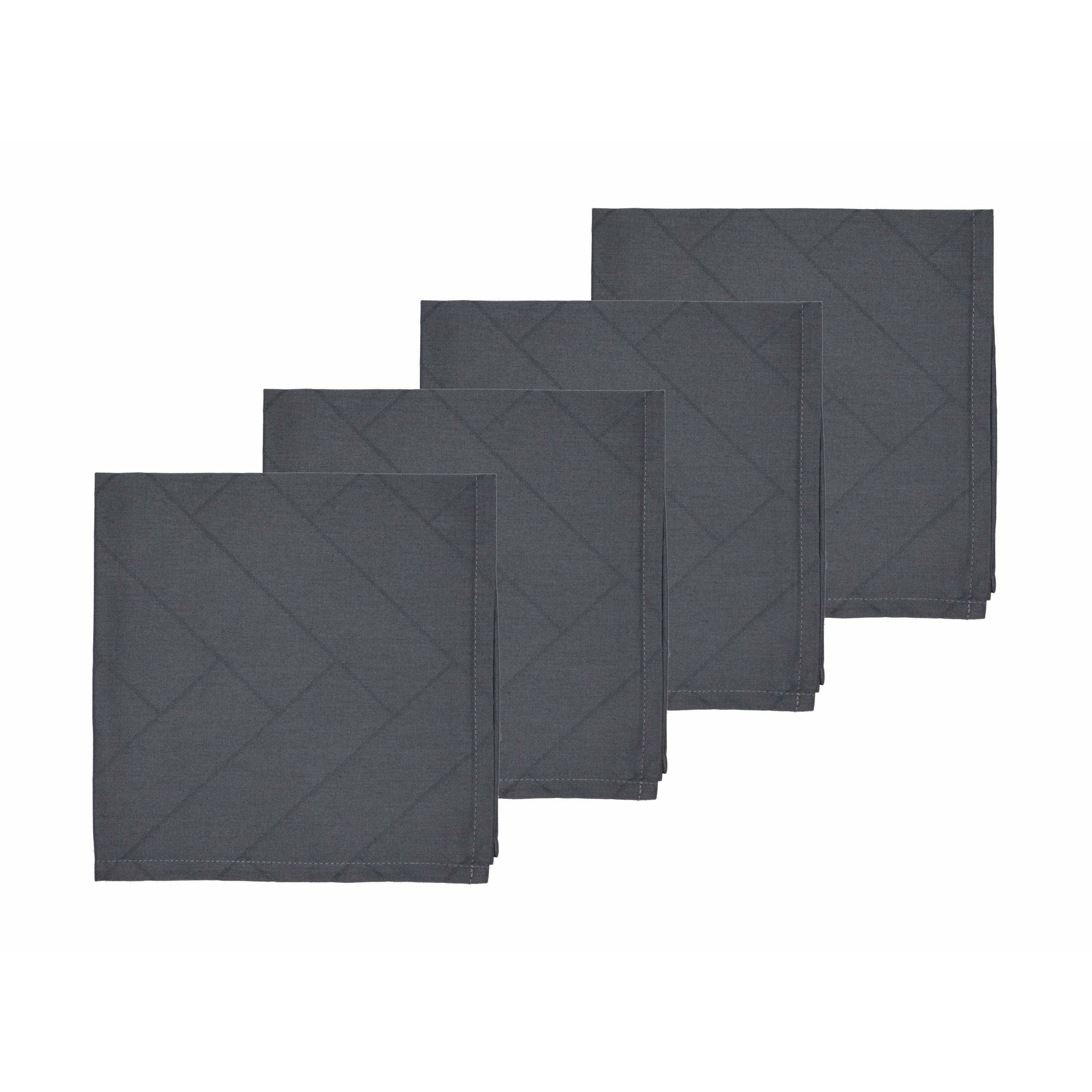 [product_category]-Södahl Napkin Tiles Damask Ash 4 Pieces-Södahl-5722000155188-15518-SÖD-1