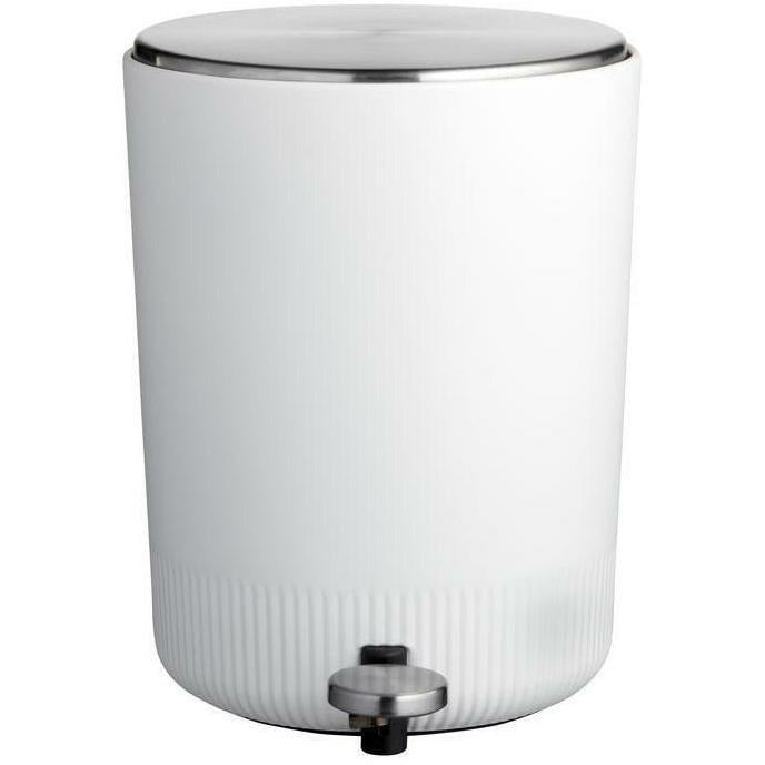 [product_category]-Södahl Plissé Pedal Bucket 5 Litres, White-Södahl-5722009773031-977303-SOD-1