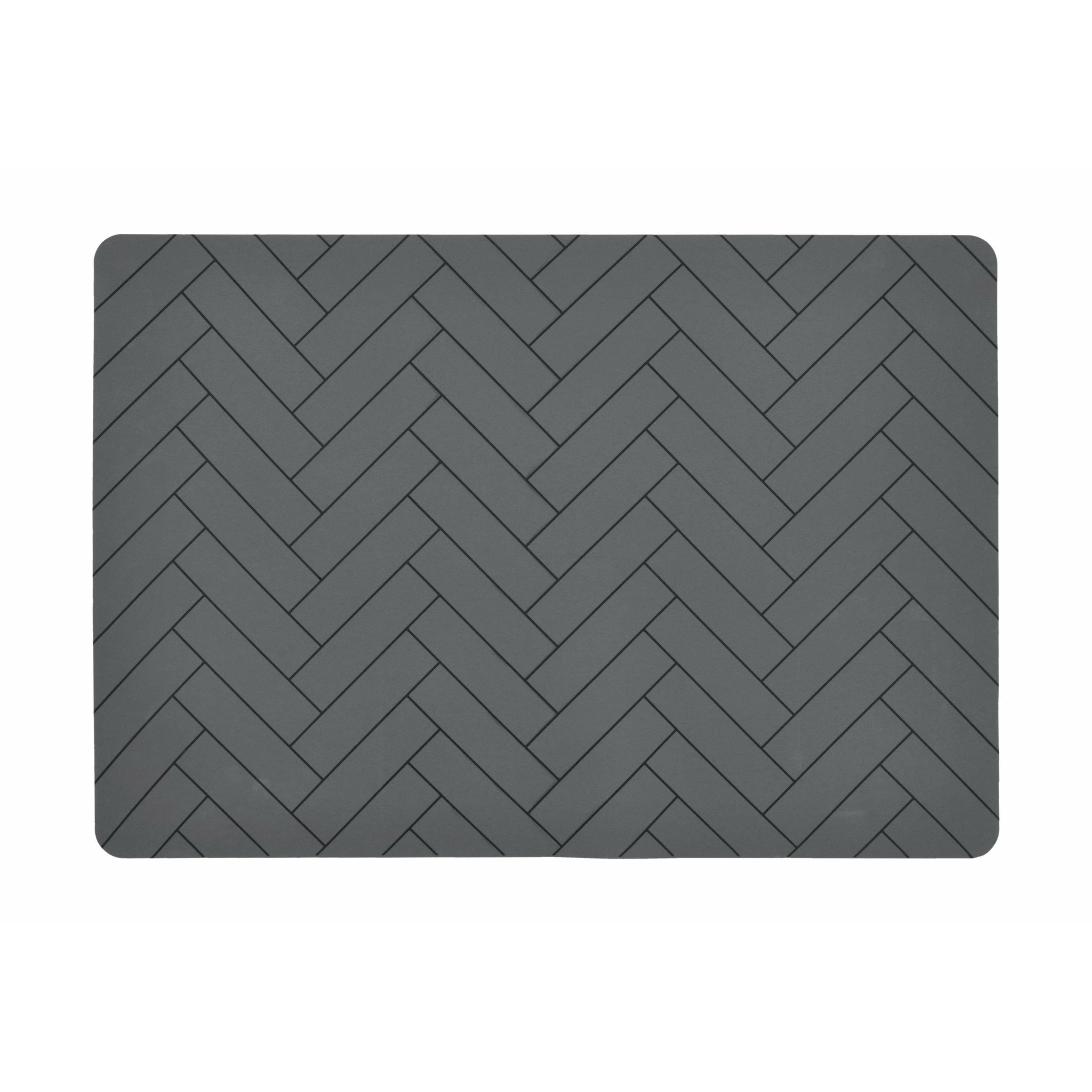 [product_category]-Södahl Tiles Placemat 33x48, Grey-Södahl-5722000151777-15177-SÖD-1