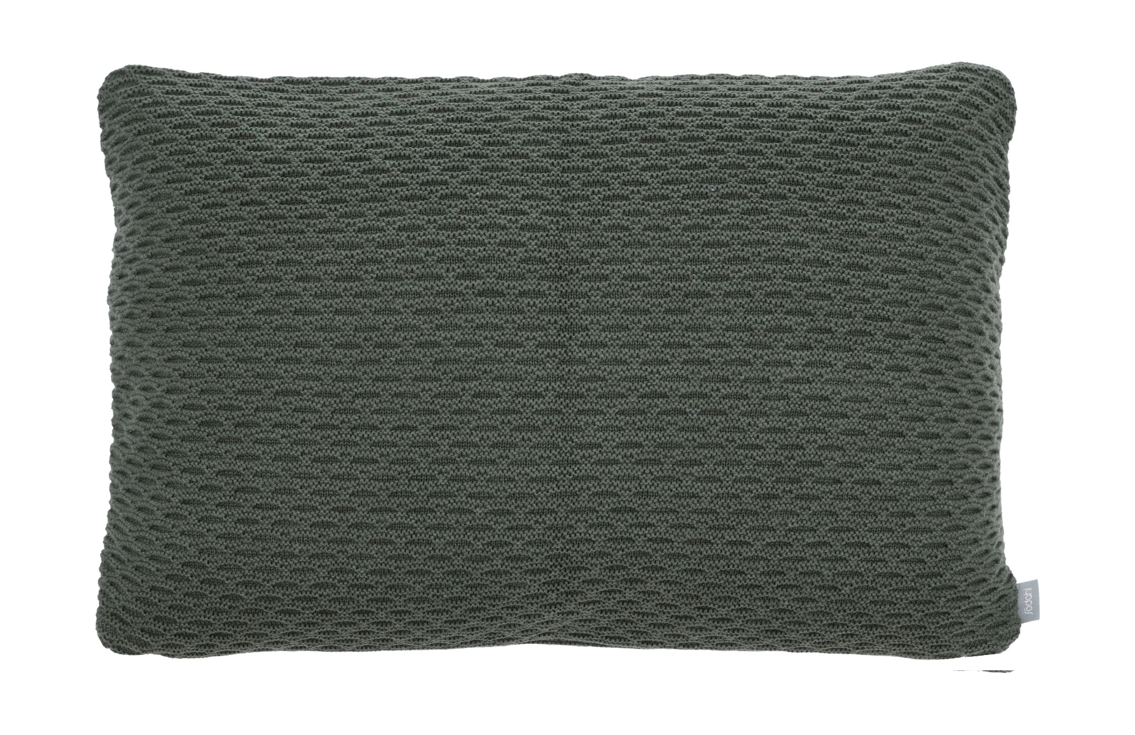 [product_category]-Södahl Wave Knit Cushion Cover 40x60 Cm, Forest Green-Södahl-5722000297864-29786-SOD-1