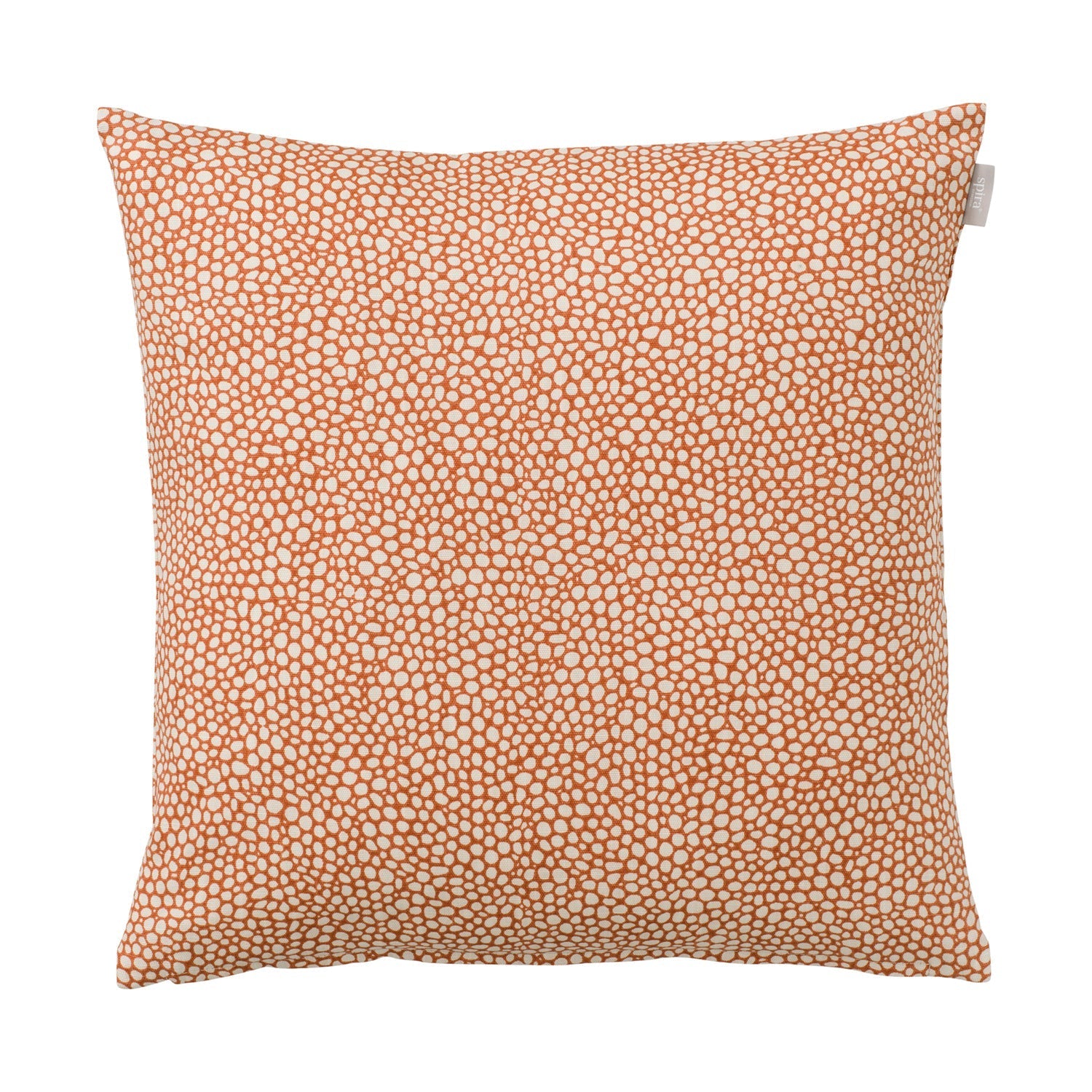 [product_category]-Spira Dotte Cushion Cover 50x50 Cm, Brick-Spira of Sweden-7333001200609-6625-SPI-1