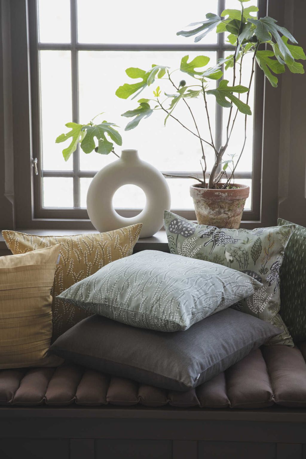 [product_category]-Spira Flora Cushion Cover, Green-Spira of Sweden-7333001016125-6131-SPI-2