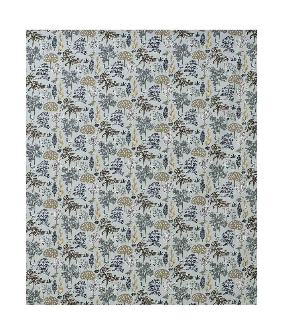 [product_category]-Spira Flora Fabric Width 150 Cm (Price Per Meter), Blue-Spira of Sweden-7333001016231-6142-SPI-1