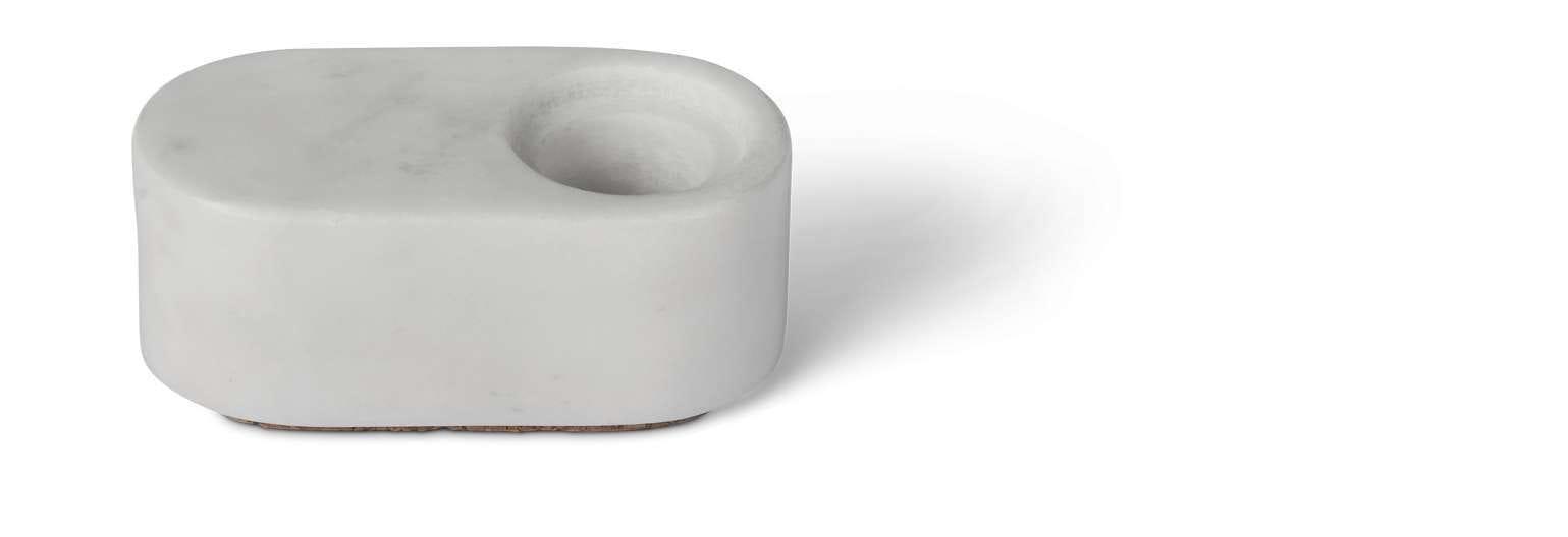 [product_category]-Spring Copenhagen Ovaali Candle Holder, White-Spring Copenhagen-5713487064667-7047-SPR-3