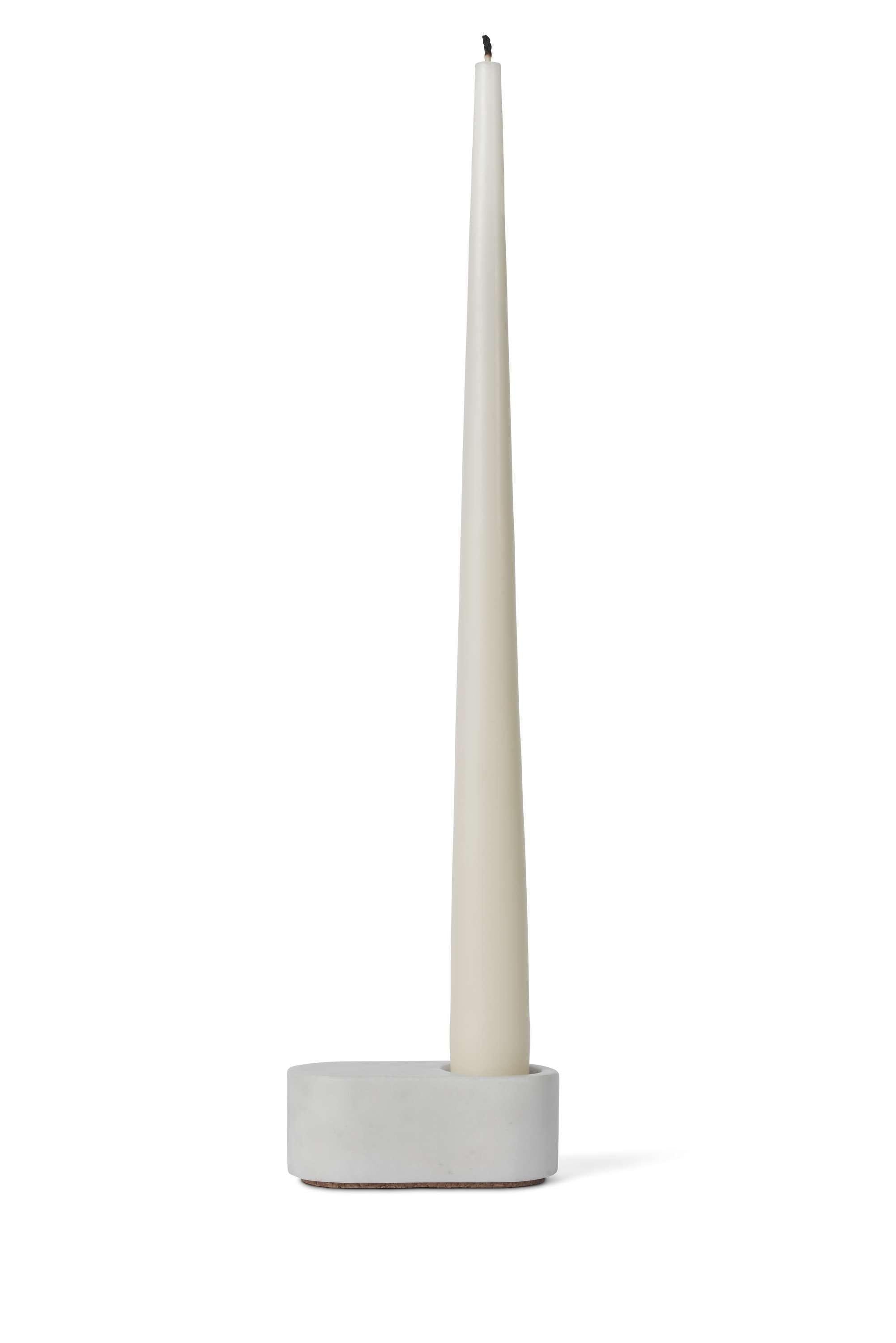 [product_category]-Spring Copenhagen Ovaali Candle Holder, White-Spring Copenhagen-5713487064667-7047-SPR-5