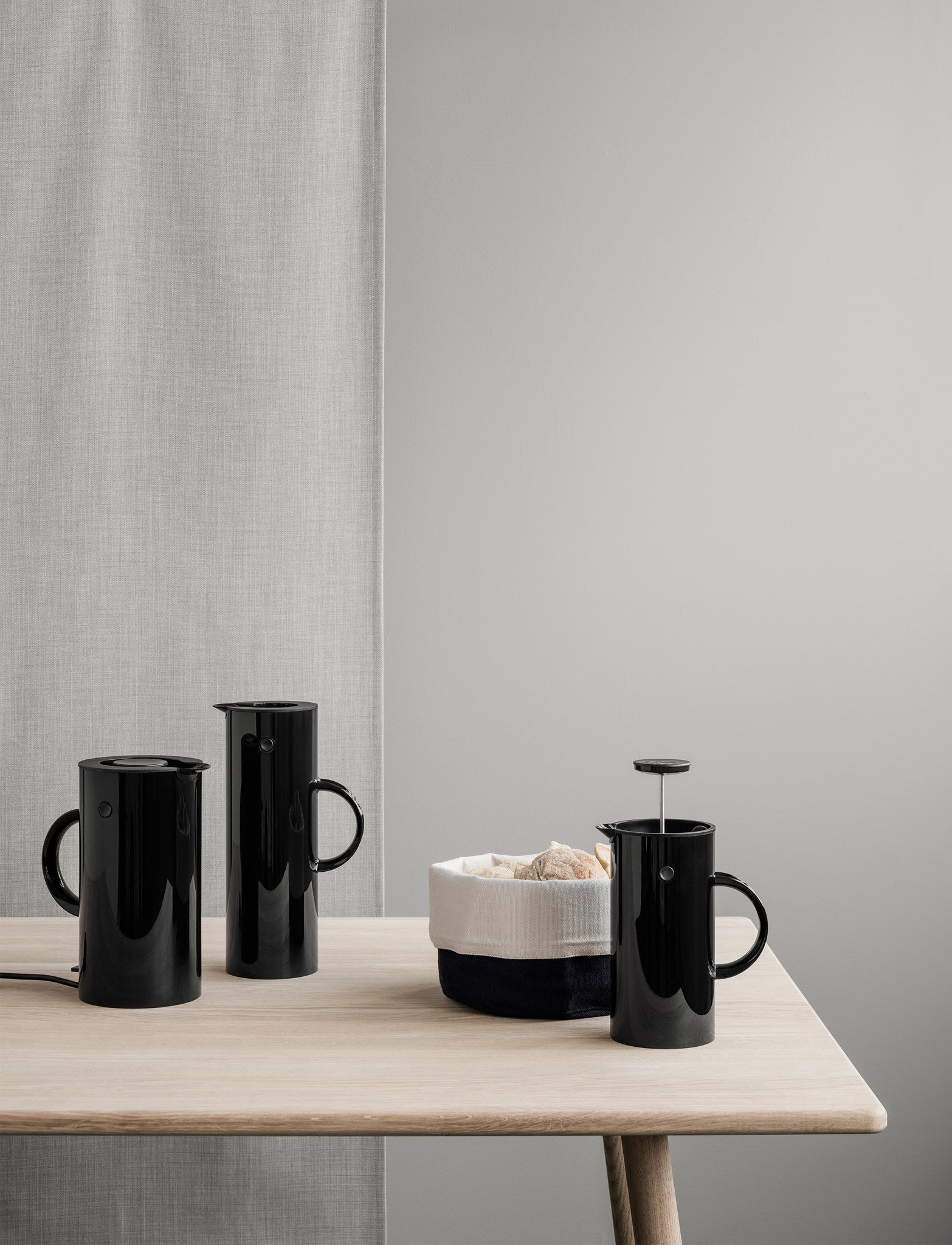 [product_category]-Stelton Em77 Press Filter Jug 1 L, Black-Stelton-5709846010826-812-STE-5