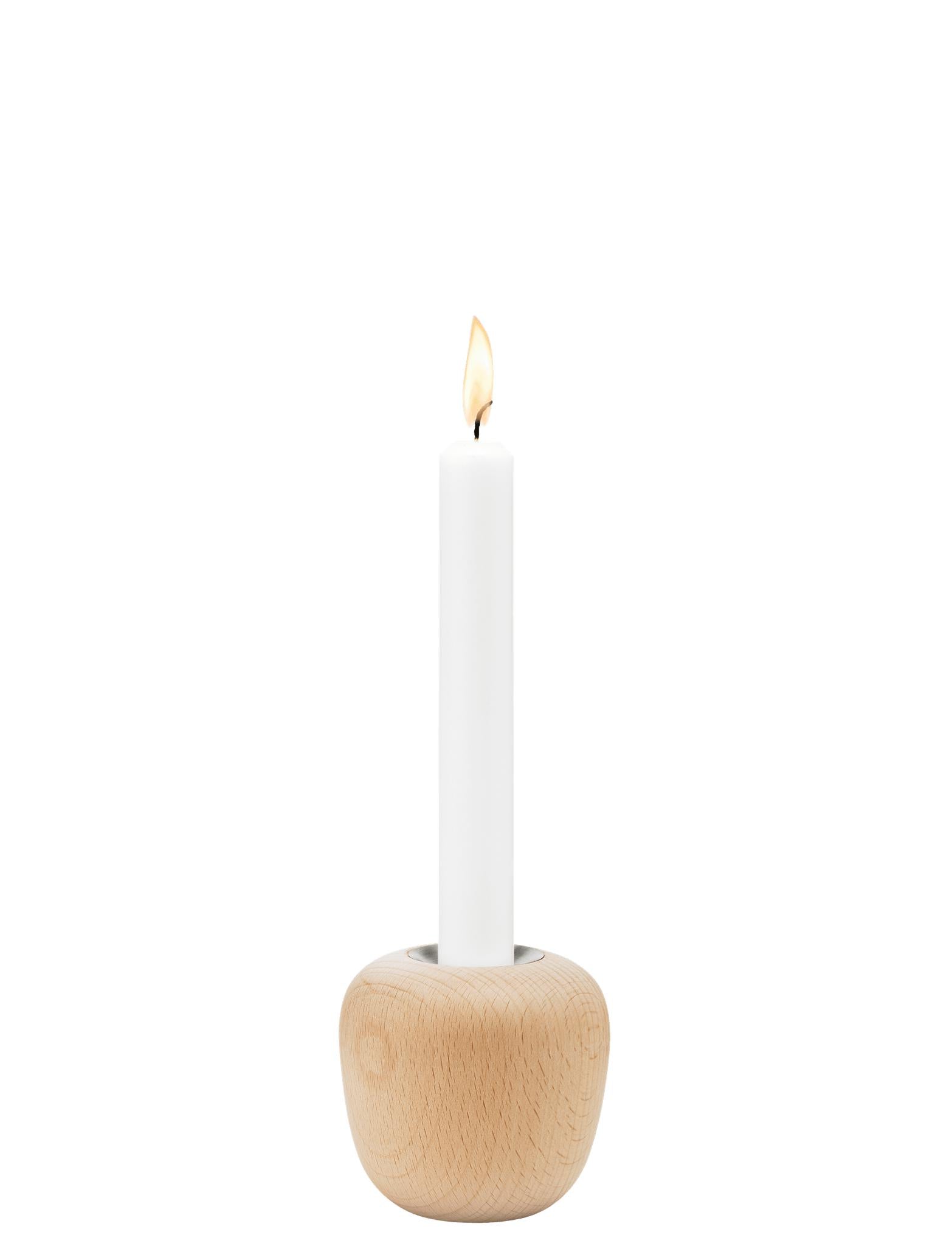 [product_category]-Stelton Ora Candlestick 8 Cm, Beech Wood-Stelton-5709846026681-104-1-STE-2