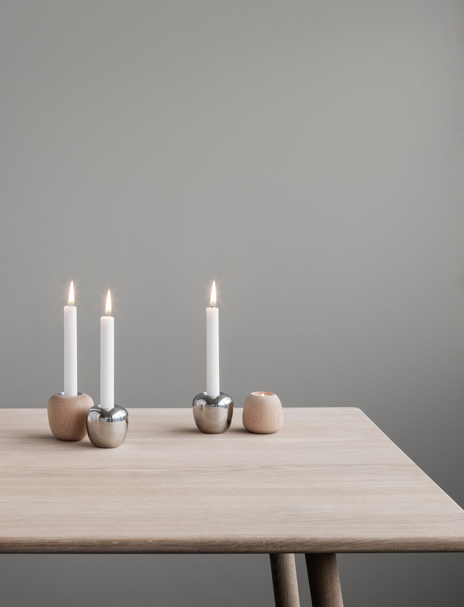 [product_category]-Stelton Ora Candlestick 8 Cm, Beech Wood-Stelton-5709846026681-104-1-STE-5