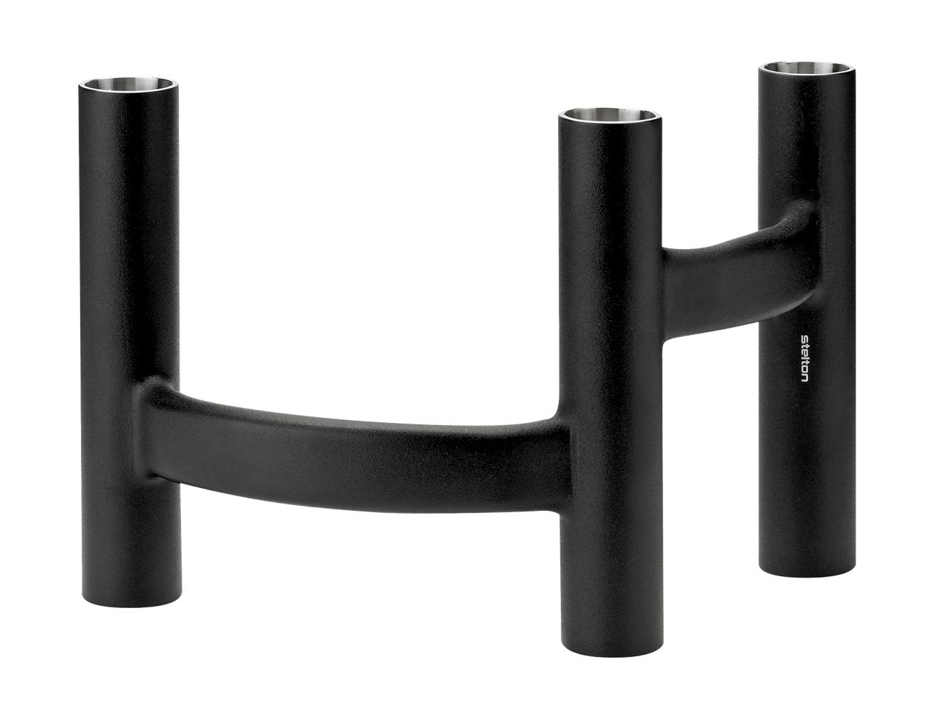 [product_category]-Stelton Ora Candlestick Three Armed, Black-Stelton-5709846026520-110-STE-1