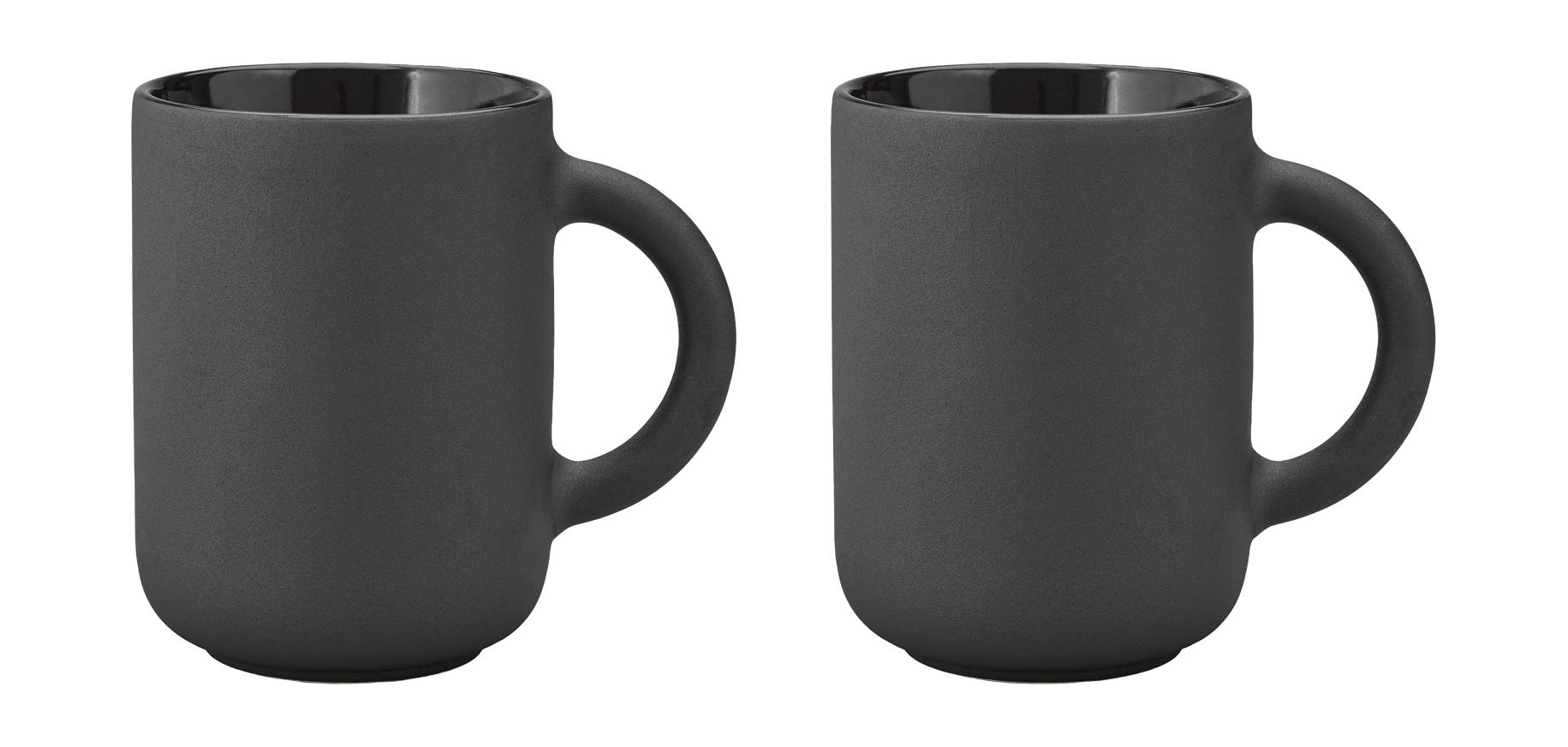 [product_category]-Stelton Theo Mug Set Of 2 0,35 L, Black-Stelton-5709846021358-X-639-STE-1
