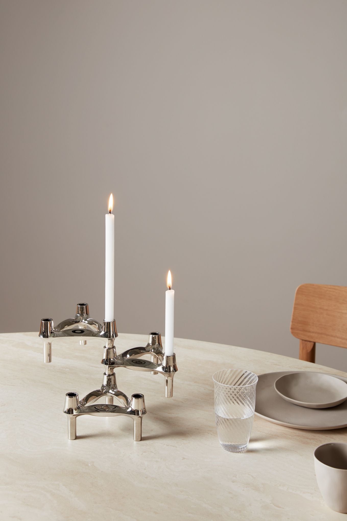 [product_category]-Stoff Nagel Bmf Candle Holder, Chrome-STOFF Nagel-5700002252210-8004-STO-15