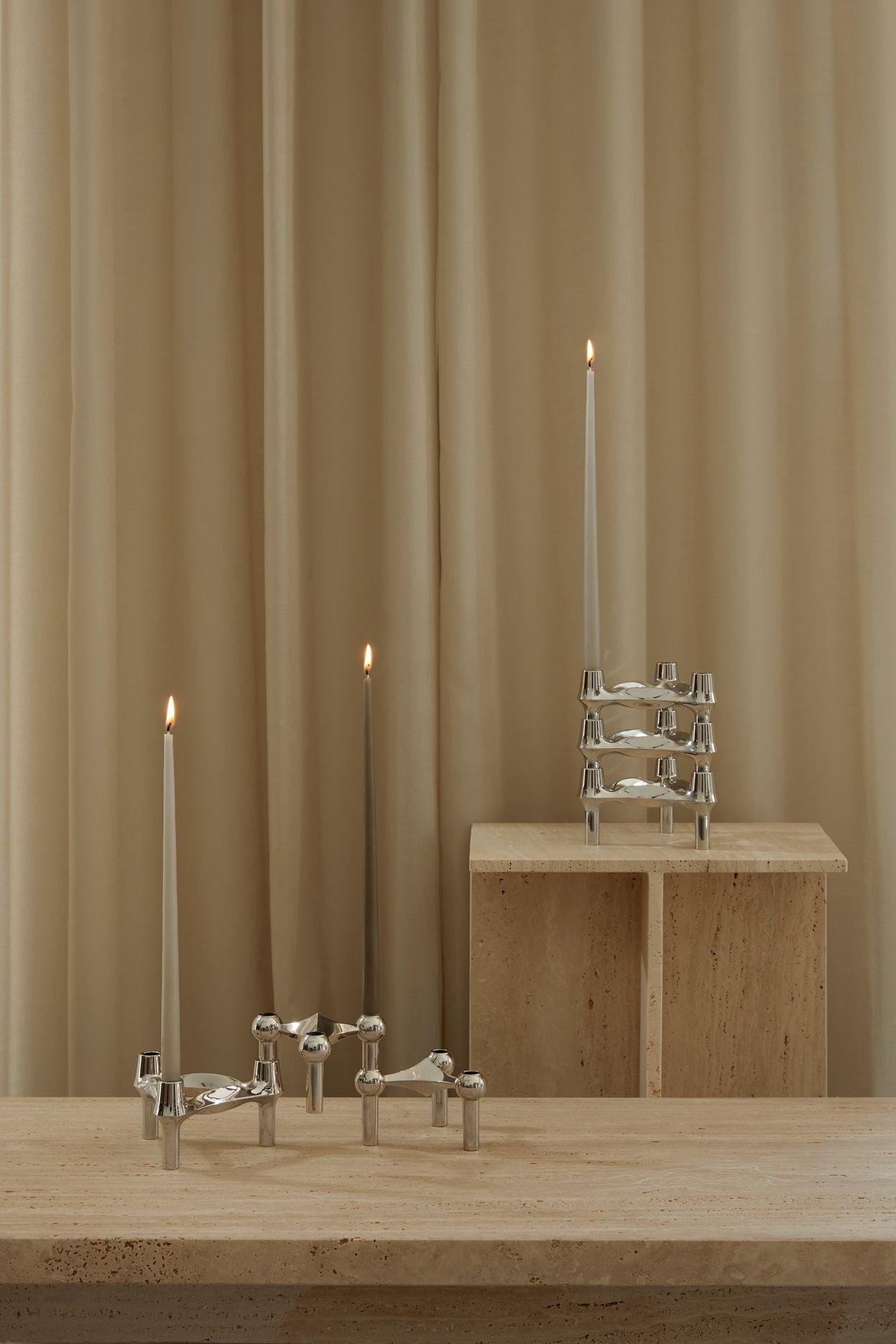 [product_category]-Stoff Nagel Bmf Candle Holder, Chrome-STOFF Nagel-5700002252210-8004-STO-19