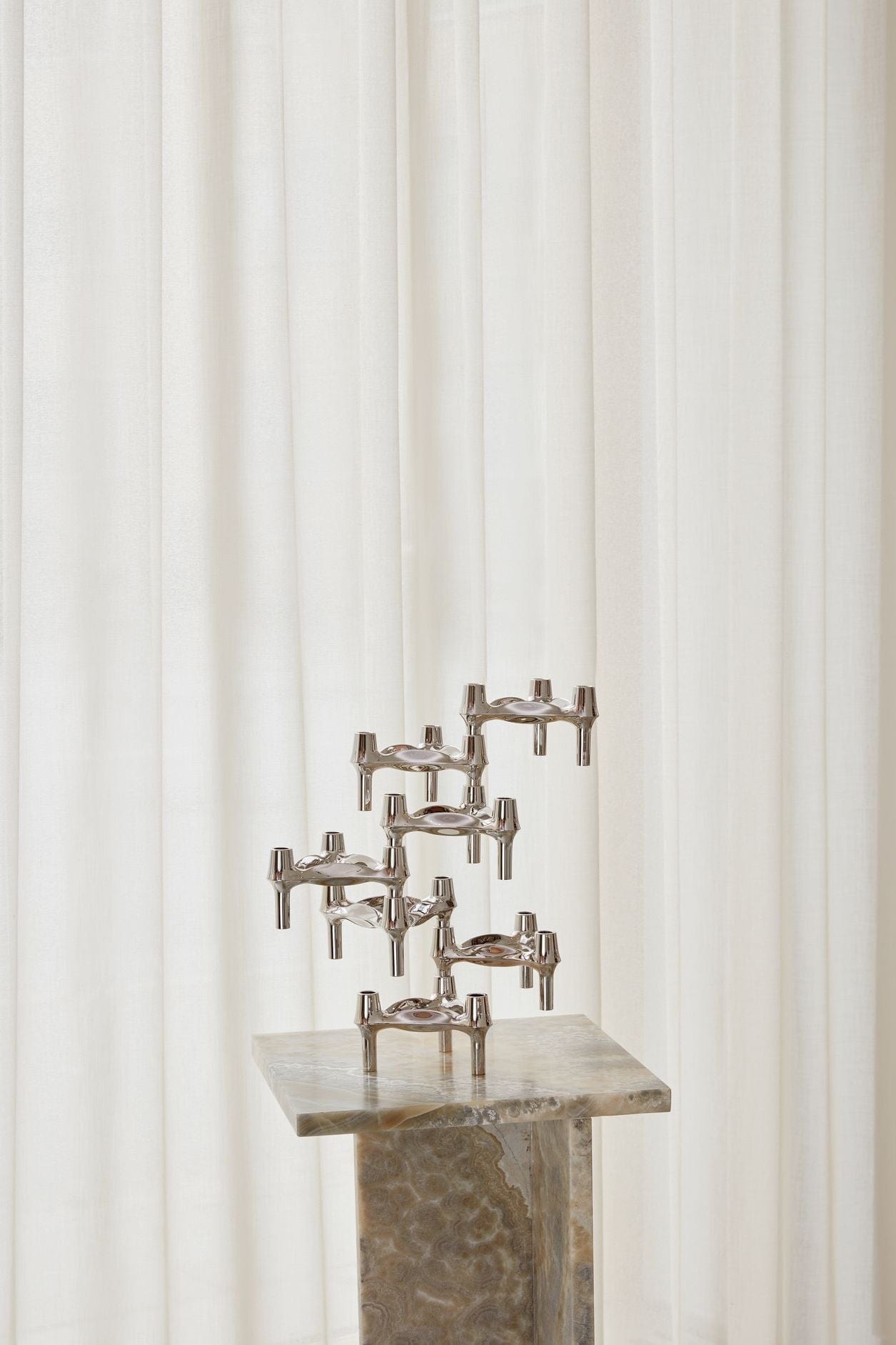 [product_category]-Stoff Nagel Bmf Candle Holder, Chrome-STOFF Nagel-5700002252210-8004-STO-9