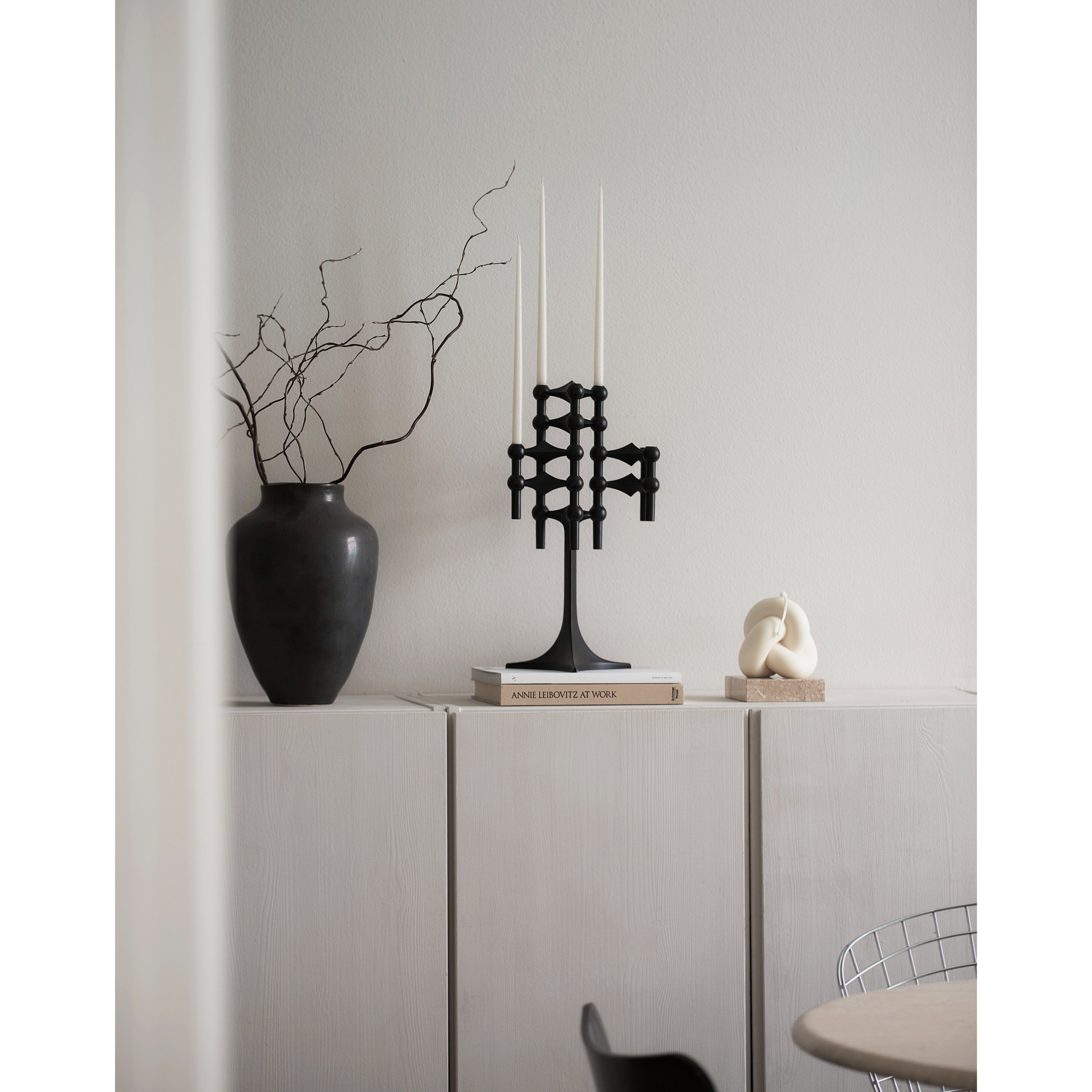 [product_category]-Stoff Nagel Candle Holder, Black-STOFF Nagel-5700002079541-9043-STO-4