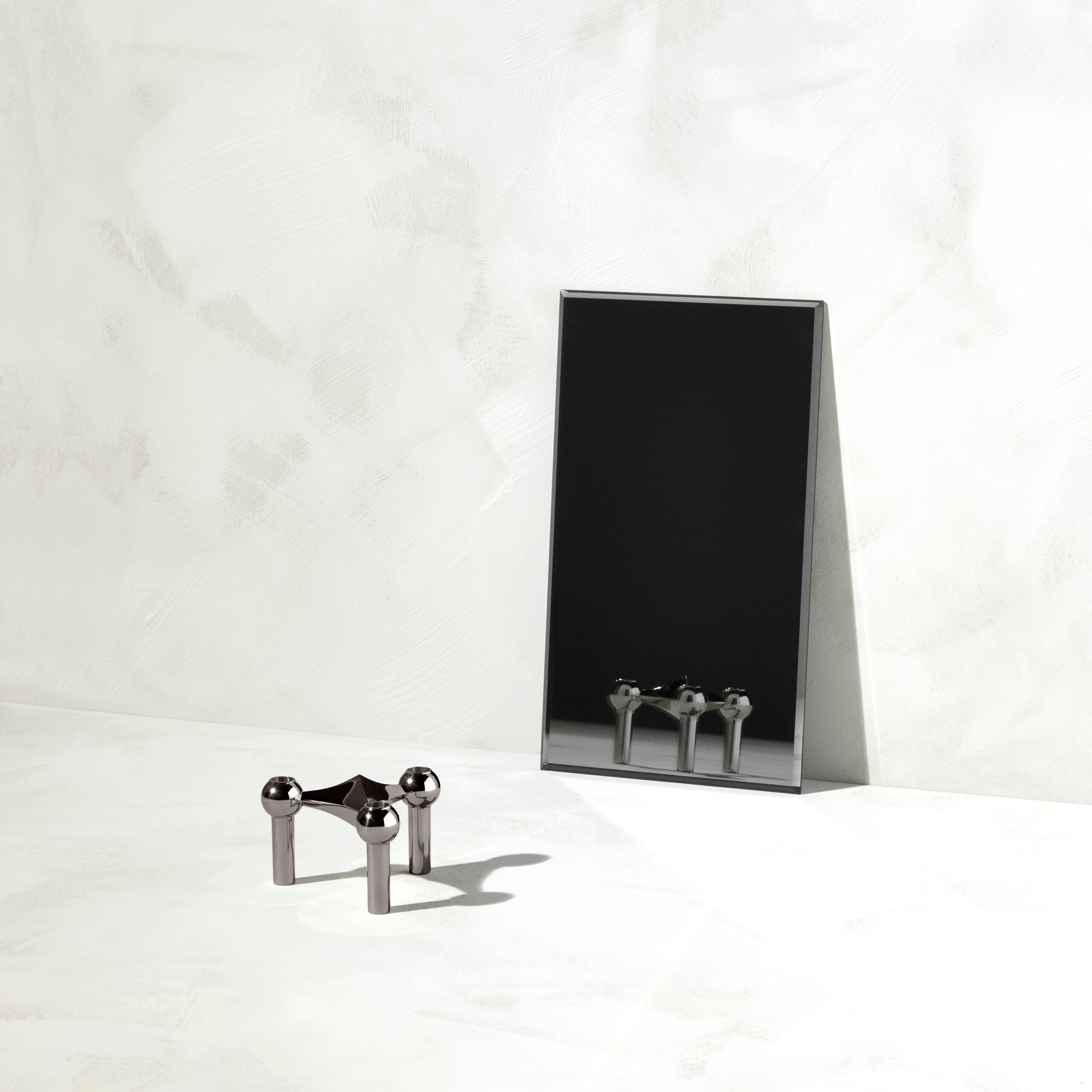 [product_category]-Stoff Nagel Candle Holder Single, Black Chrome-STOFF Nagel-5700002017123-9007-STO-2