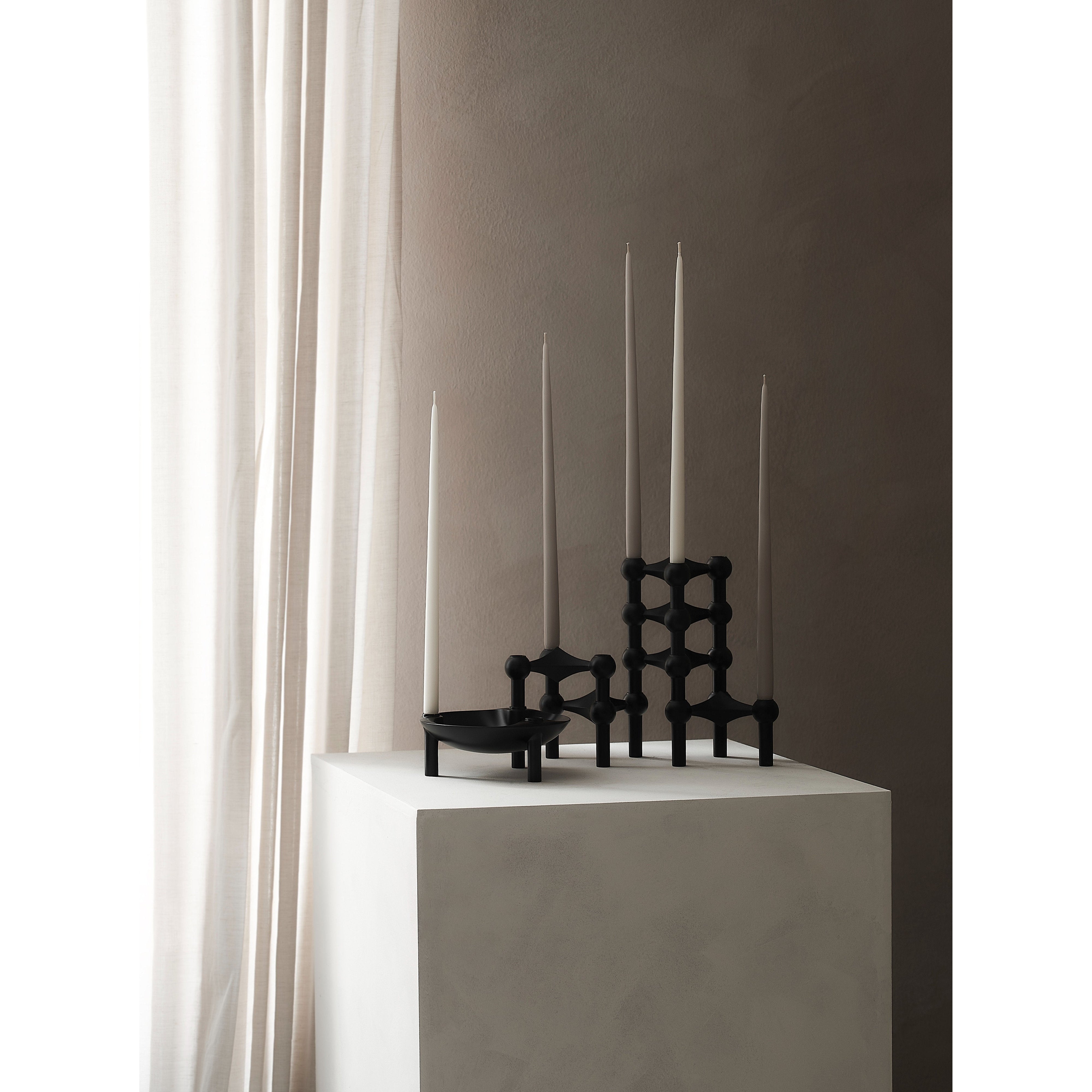 [product_category]-Stoff Nagel Candle Holder Single, Black-STOFF Nagel-5700002079589-9003-STO-7