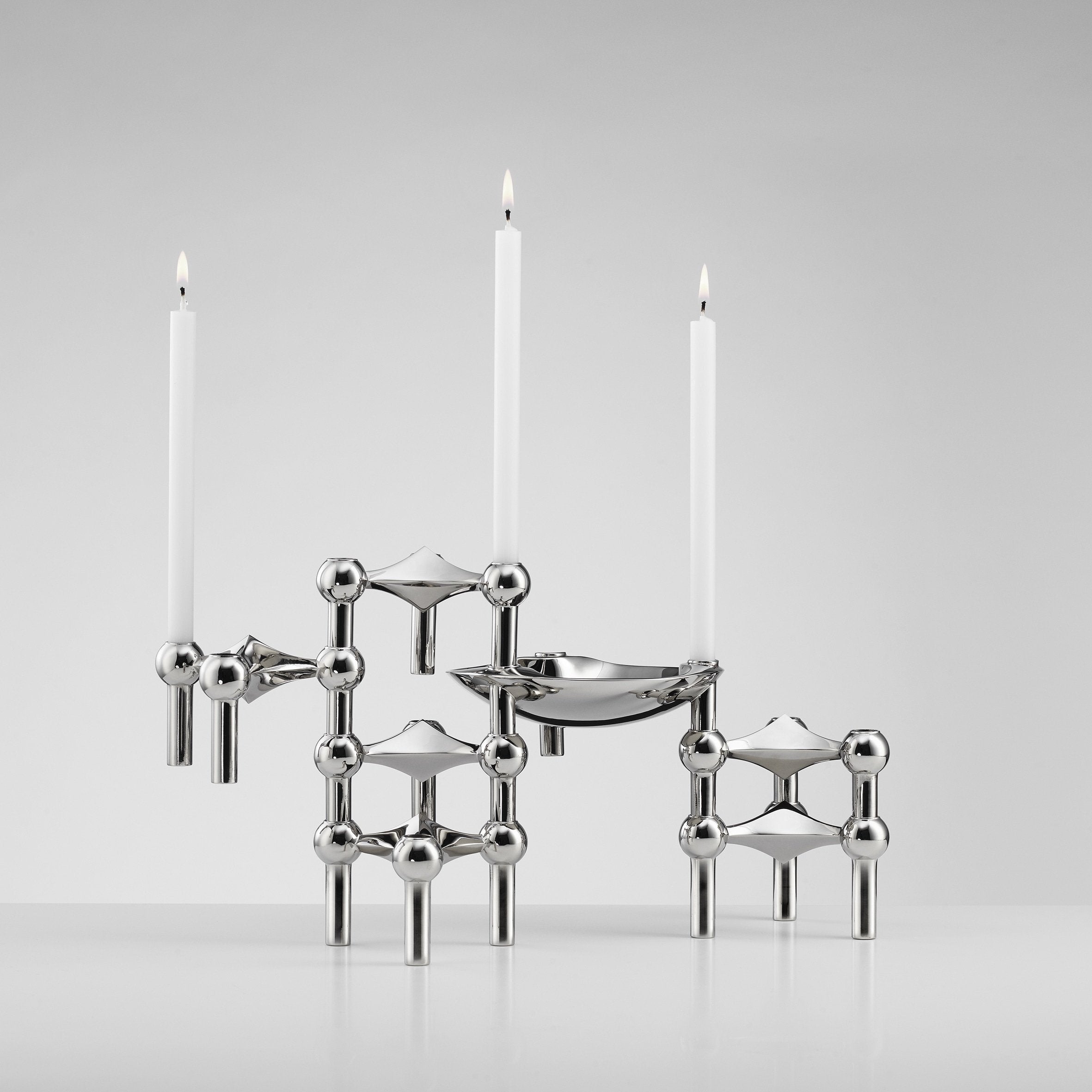 [product_category]-Stoff Nagel Candle Holder Single, Chrome-STOFF Nagel-4897032181519-9004-STO-4