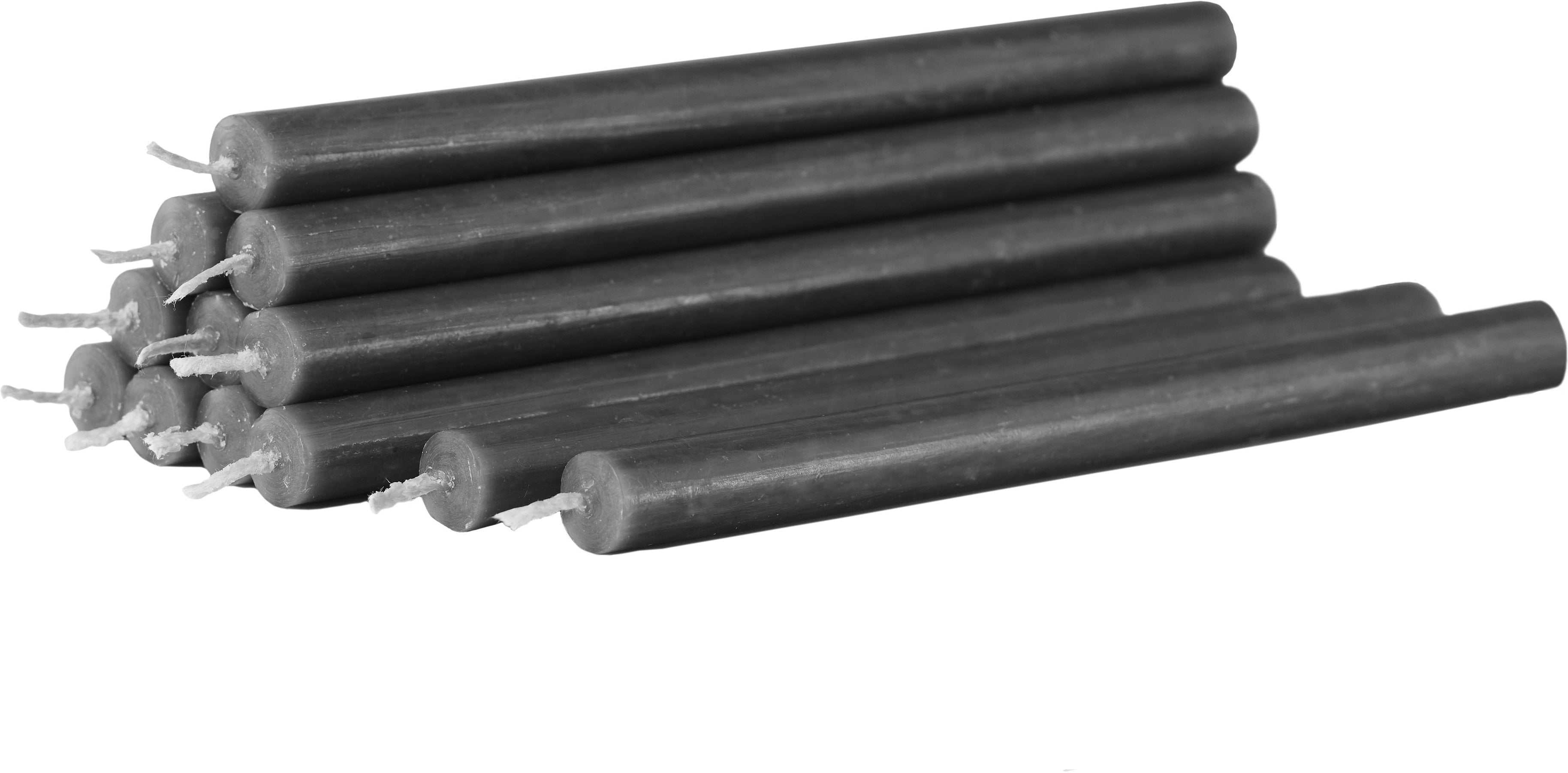 [product_category]-Stoff Nagel Candles 12 Pcs., Anthracite-STOFF Nagel-5700002094025-26002-STO-1