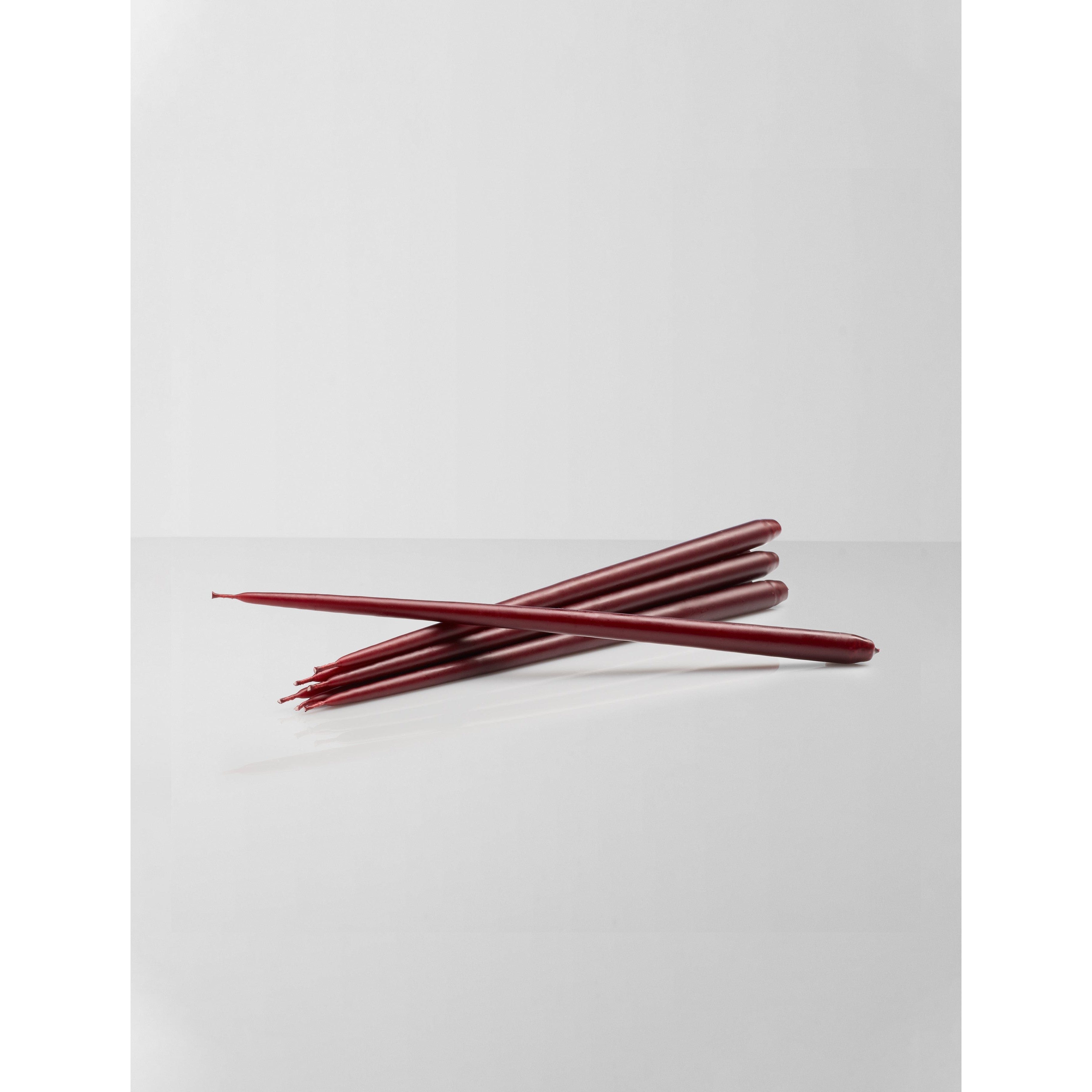 [product_category]-Stoff Nagel Candles By Ester & Erik 6 Pcs., Burgundy-STOFF Nagel-5700002166364-36005-STO-3