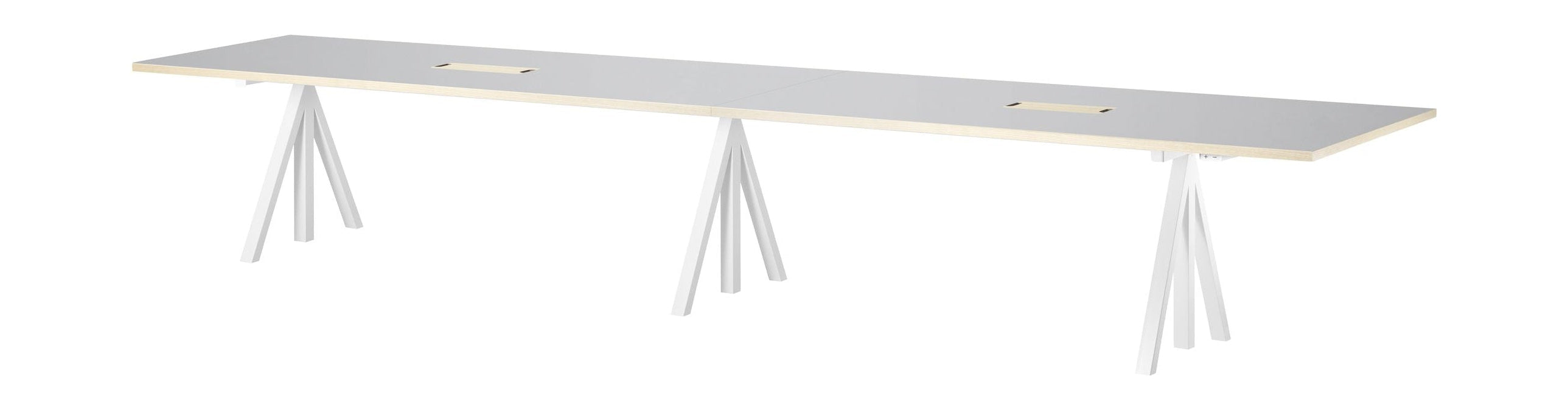 [product_category]-String Furniture Height Adjustable Conference Table 90x180 Cm, Light Grey Linoleum-String Furniture-DT18090-24-1x2+ETF-12-1+ETE-12-1-STR-1