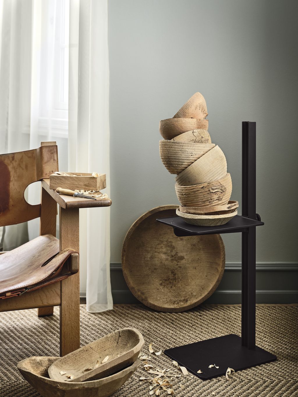 [product_category]-String Furniture Museum Side Table, Dark Brown-String Furniture-7350038274588-MUSEUM-ST-116-STR-7