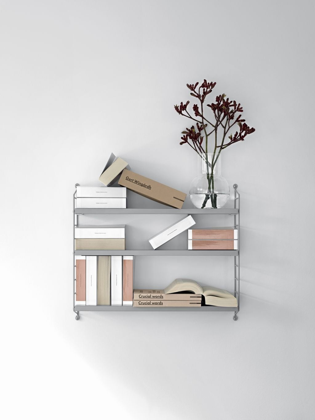 [product_category]-String Furniture String Pocket Wall Shelf, Grey/Grey-String Furniture-7350038271006-SP5015-61-61-STR-2
