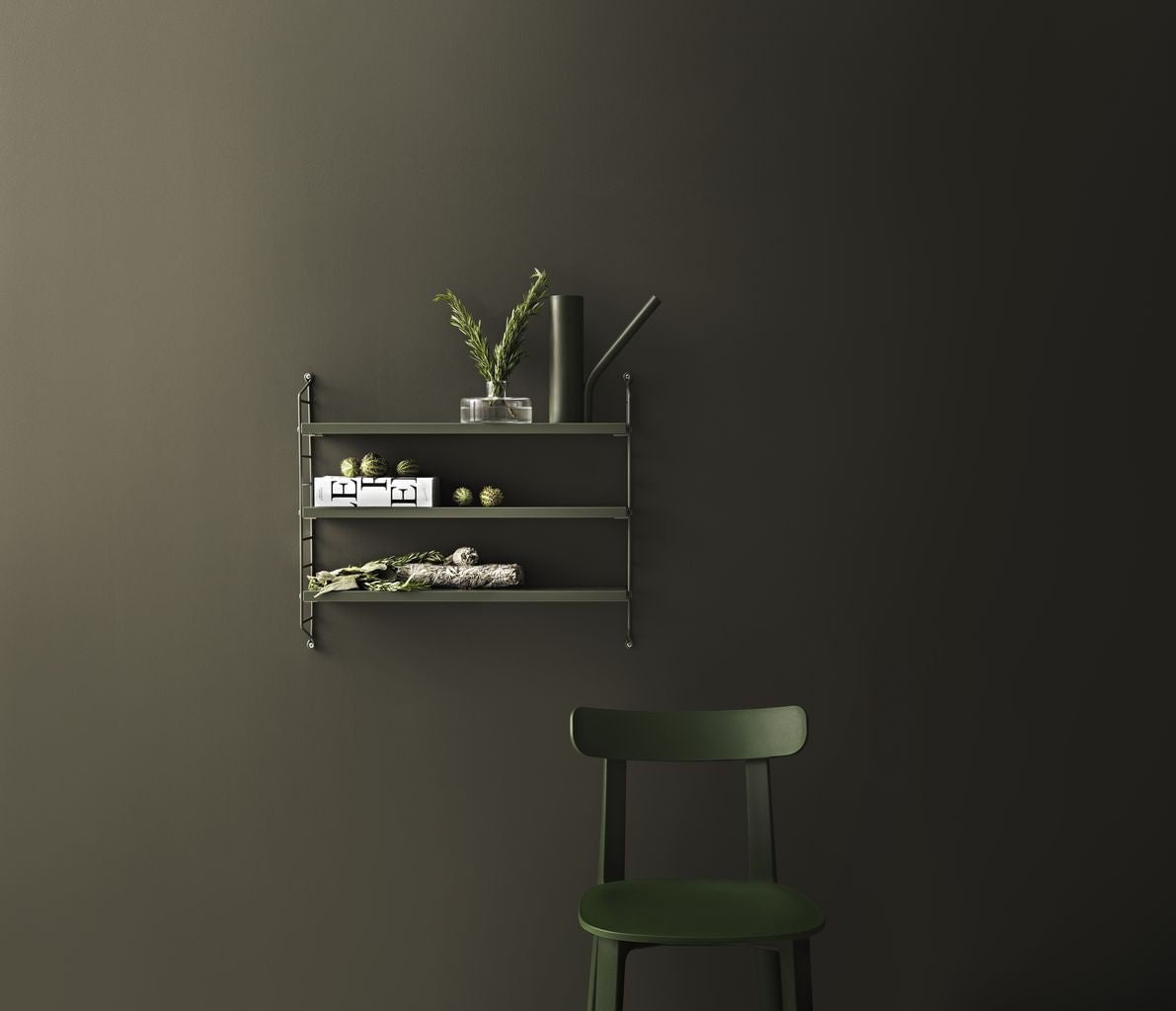 [product_category]-String Furniture String Pocket Wall Shelf, Sage/Sage-String Furniture-7350038274618-SP5015-47-47-STR-2
