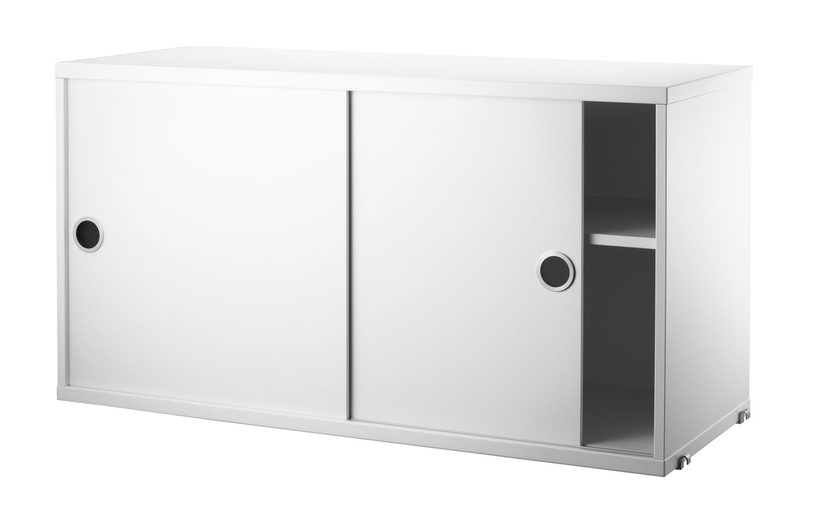 [product_category]-String Furniture String System Cabinet Element With Sliding Doors 30x78x42 Cm, White-String Furniture-7350038270399-CD7830-12-1-STR-2