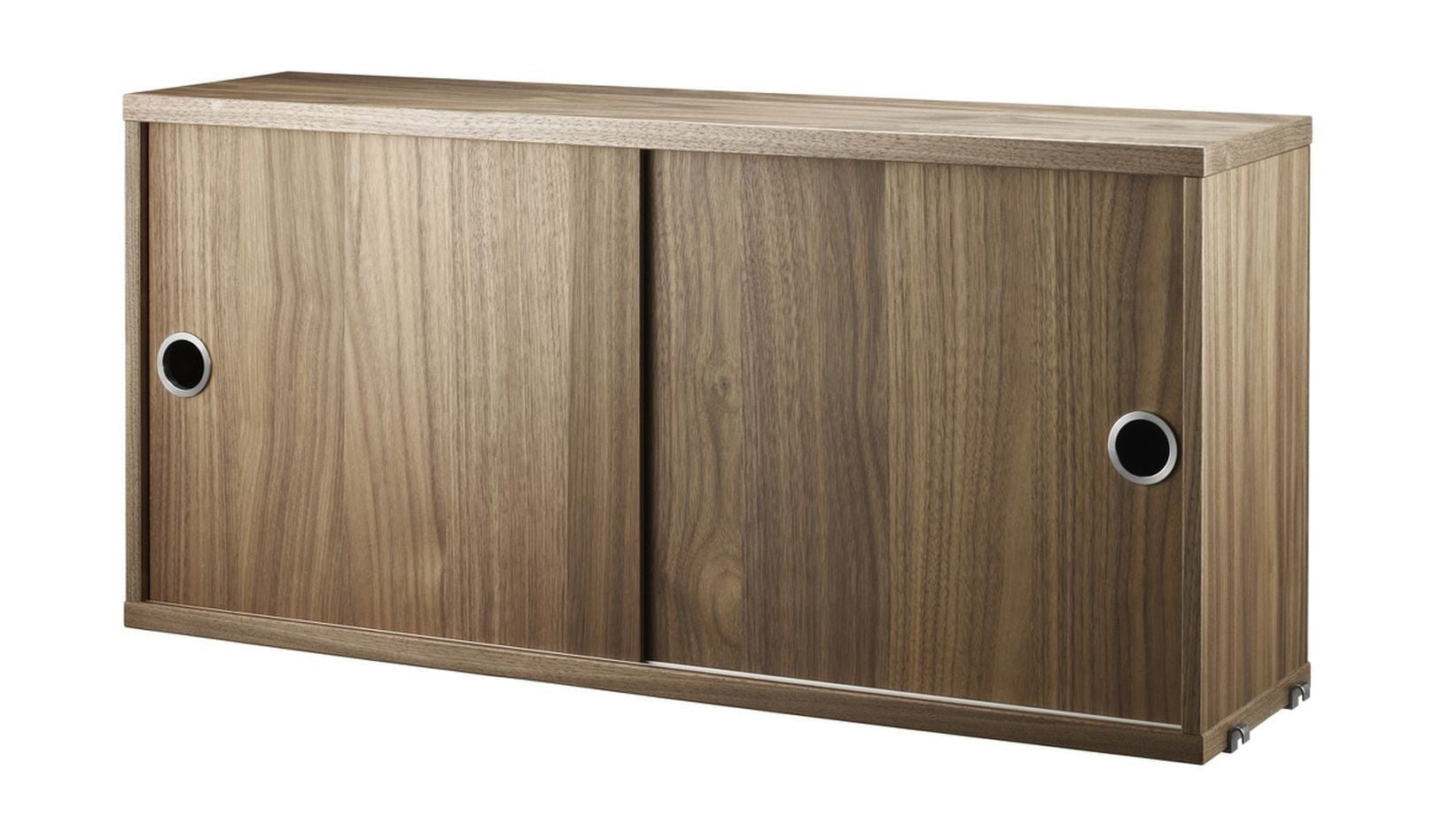 [product_category]-String Furniture String System Cabinet Element With Sliding Doors Walnut, 20x78x37 Cm-String Furniture-7350038272539-CD7820-04-1-STR-1