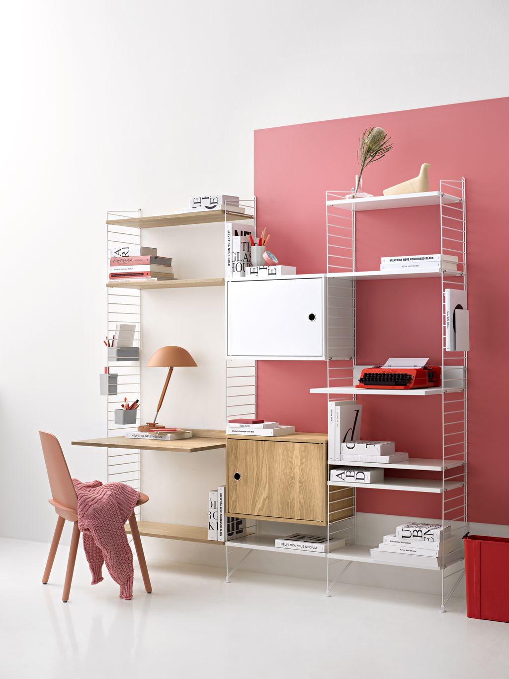 [product_category]-String Furniture String System Cabinet With Swinging Door, White-String Furniture-7350038274663-CSD5830-12-1-STR-4