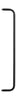 String Furniture String System Systémová kolejnice na kovovou polici 58 cm, černá