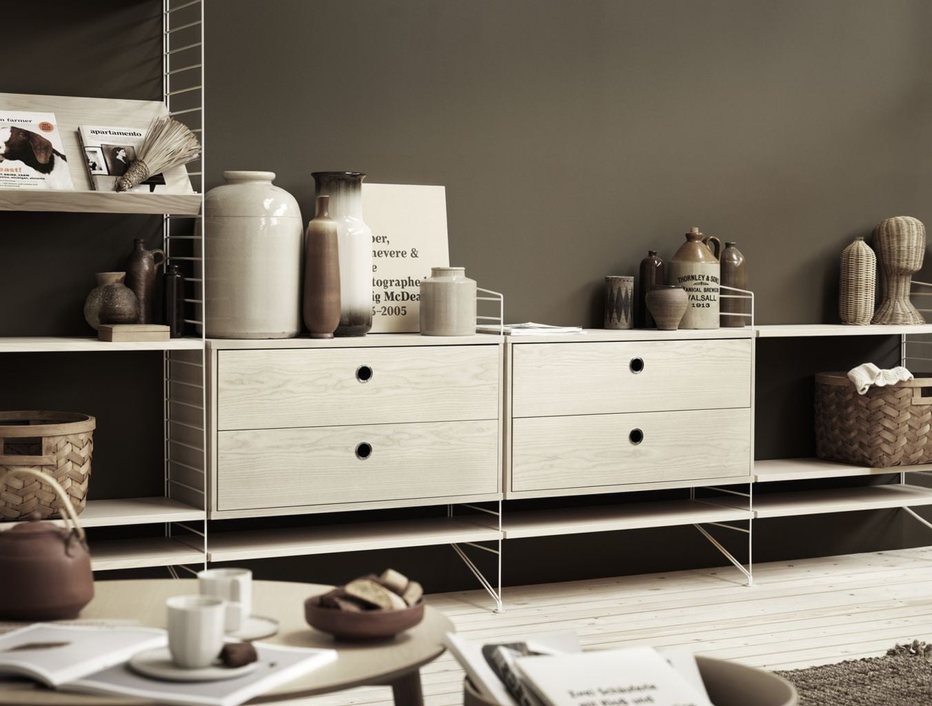 [product_category]-String Furniture String System Drawer Element Ash, 30x78x42 Cm-String Furniture-7350038271884-LH7830-06-1-STR-2
