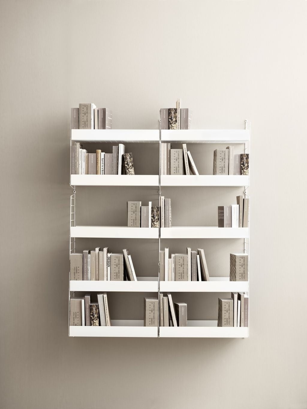 [product_category]-String Furniture String System Metal Shelf With High Edge 20x58 Cm, Black-String Furniture-7350038273581-MSH5820-13-1-STR-2