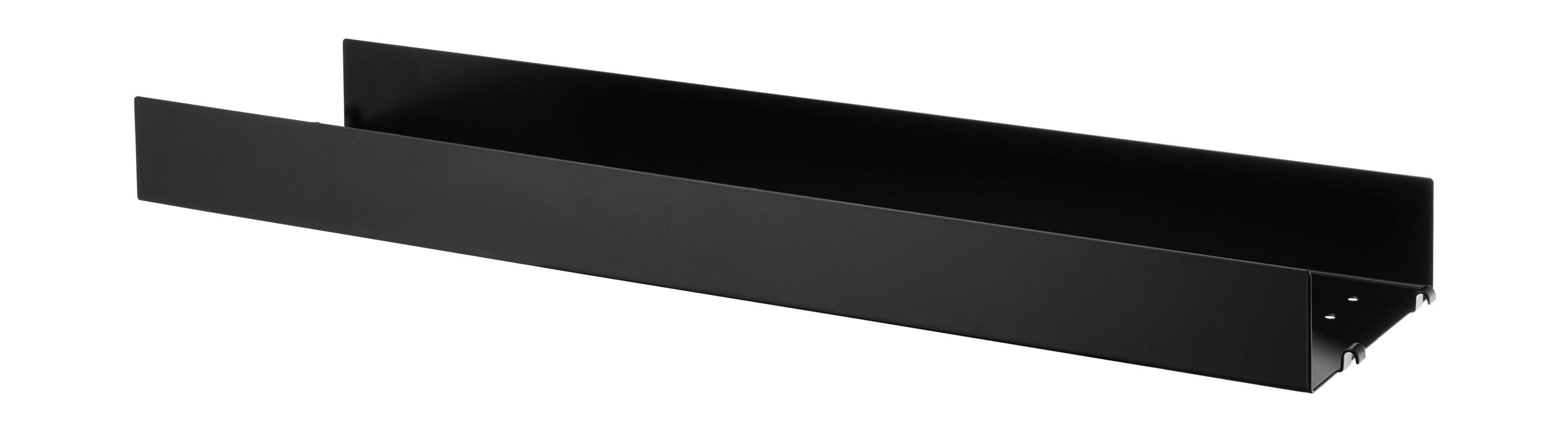 [product_category]-String Furniture String System Metal Shelf With High Edge 20x78 Cm, Black-String Furniture-7350038273611-MSH7820-13-1-STR-1