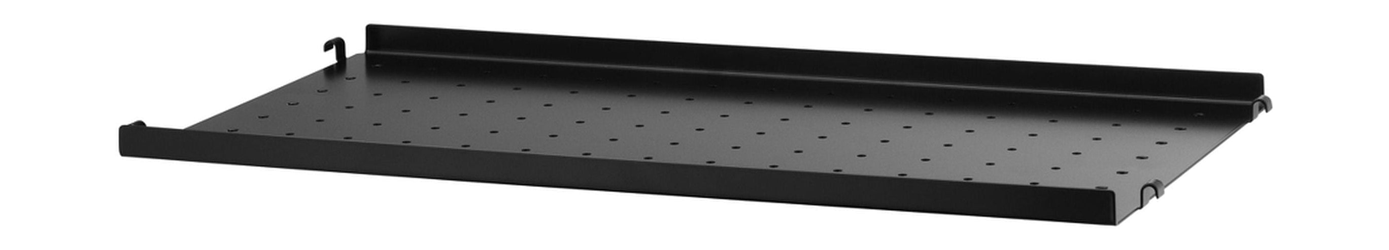 [product_category]-String Furniture String System Metal Shelf With Low Edge 30x58 Cm, Black-String Furniture-7350038272683-MSL5830-13-1-STR-1