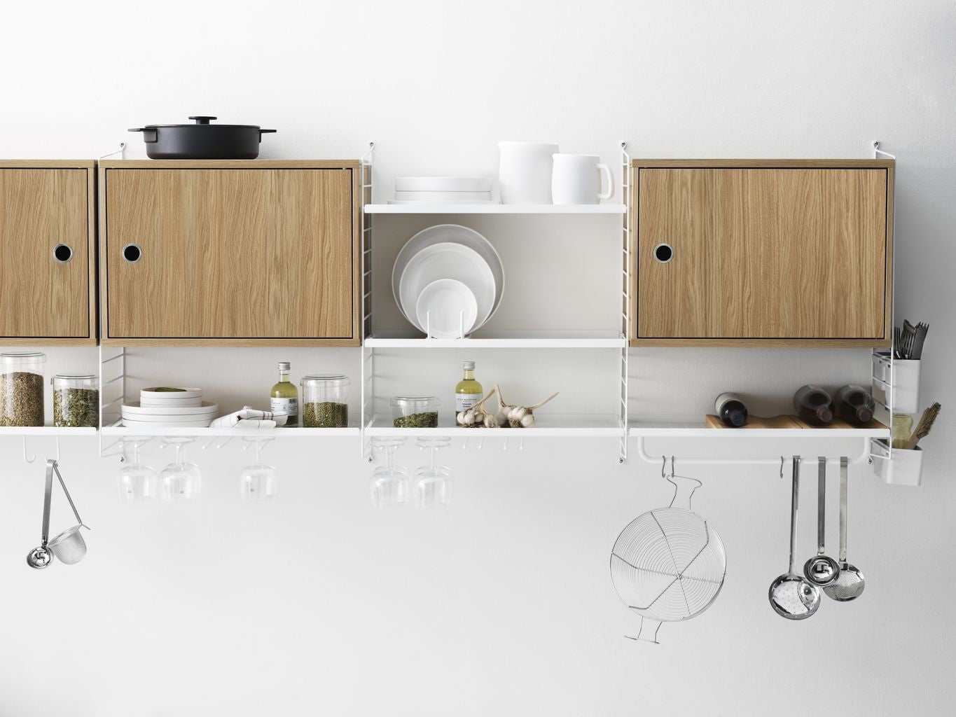[product_category]-String Furniture String System Plate Shelf 30 Cm Grey, Set Of 2-String Furniture-7350038274823-SPR30-61-2-STR-3