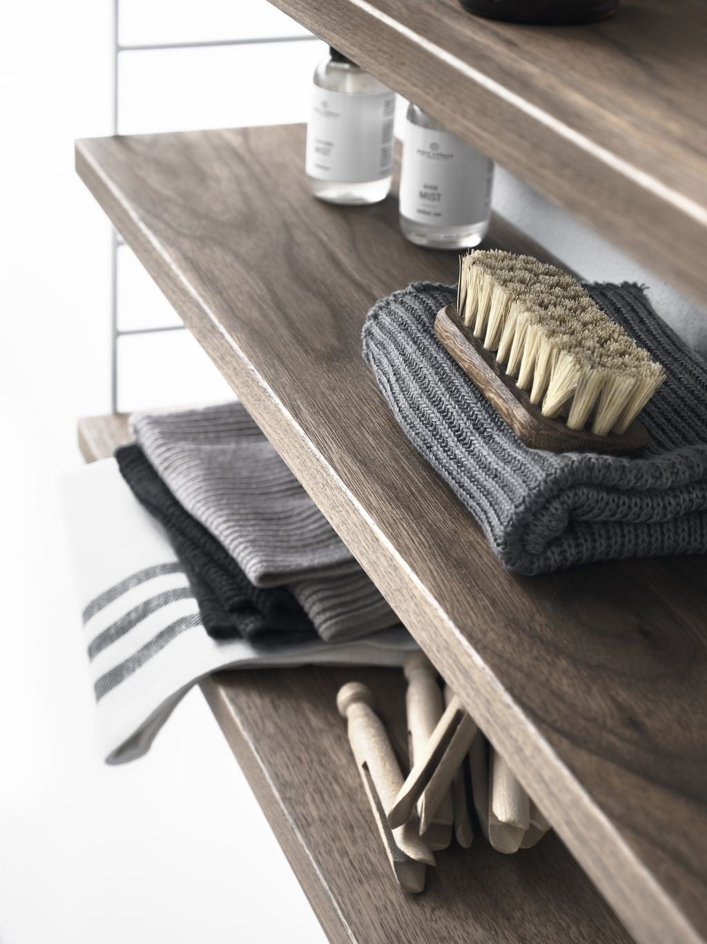 [product_category]-String Furniture String System Shelf Made Of Wood Walnut 20x58 Cm, Set Of 3-String Furniture-7350038270108-5820-04-3-STR-3