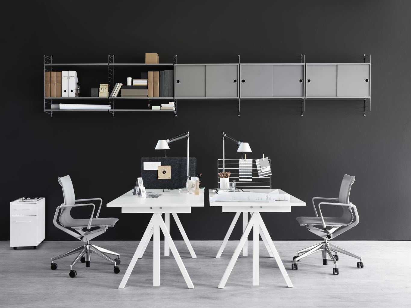 [product_category]-String Furniture String System Side Panel Wall Mounted 30x75 Cm Grey, Set Of 2-String Furniture-7350038271181-SW7530-61-2-STR-2