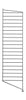 Boční panel String Furniture String System se stojanem 30x115 cm, černá