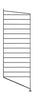Boční panel systému String Furniture String System se stojanem 30x85 cm černá, sada 2