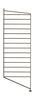 Boční panel systému String Furniture String System se stojanem 30x85 cm, hnědý